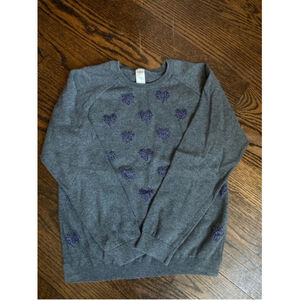 SOLD-Girls OshKosh B'gosh Sweater, Size 14, Gray Purple